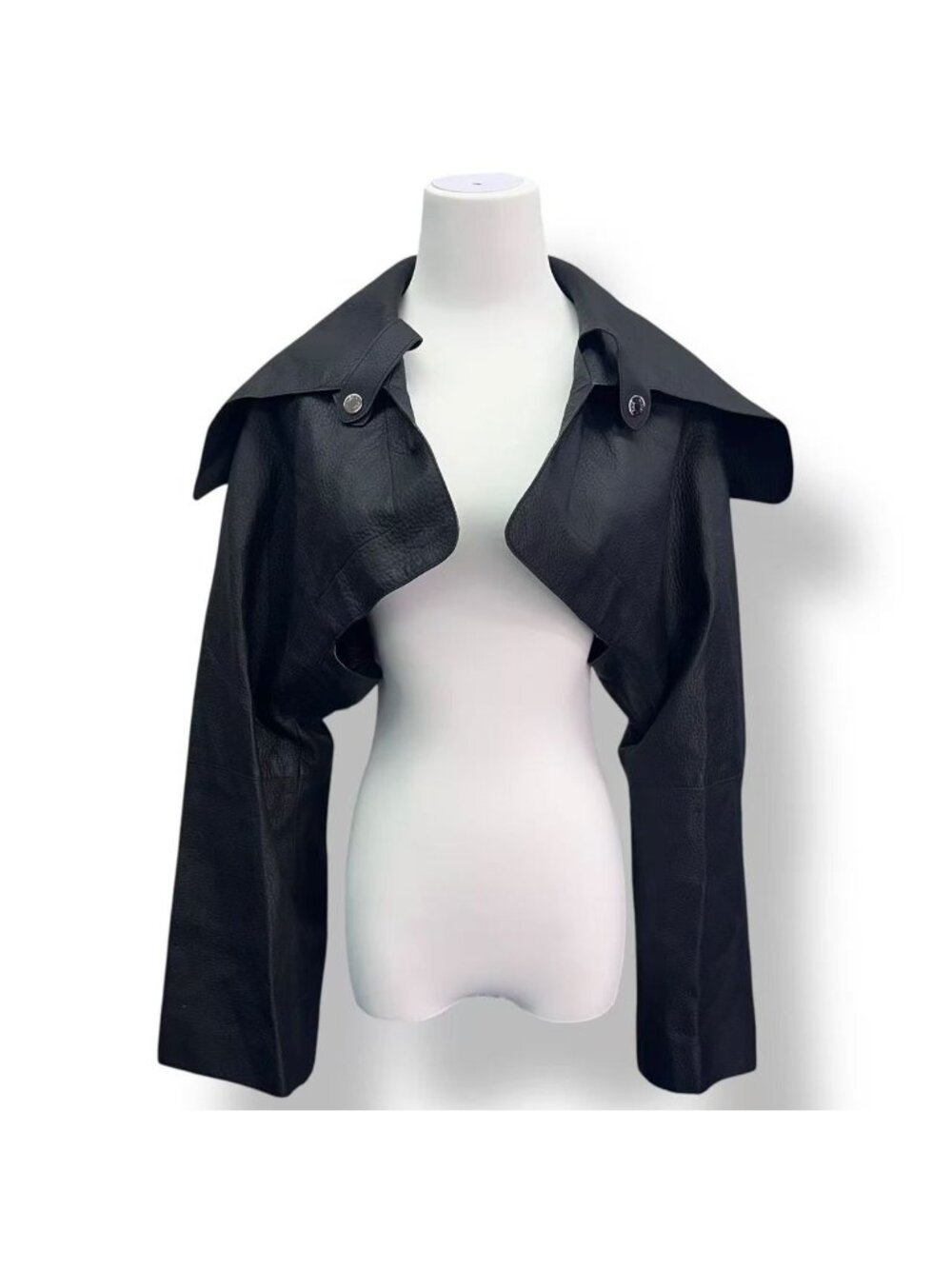 Hermes Short Lengthjacket Black Leather